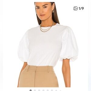 New Jonathan Simkhai Denise puff
Organic Cotton Tee White revolve spring $178